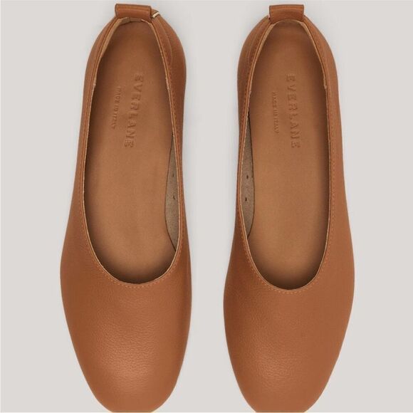 NWOT Everlane Tan and Brown Flats for Effortless Style - Picture 2 of 7